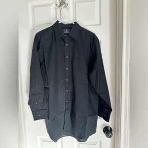 Stafford Men's Classic Black Dress Shirt